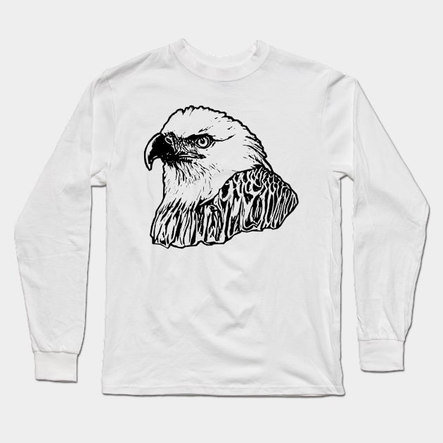 Eagle Long Sleeve T-Shirt by Nimmersatt